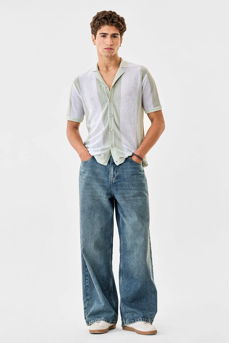 سنيتش 100% Cotton Flat Knit Shirt